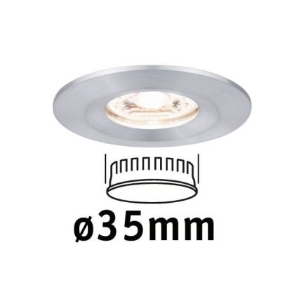 Paulmann 94304 - LED/4W IP44 Встроенный светильник для ванной комнаты COIN 230V