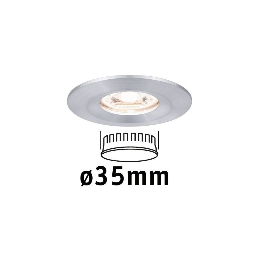 Paulmann 94304 - LED/4W IP44 Встроенный светильник для ванной комнаты COIN 230V