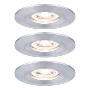 Paulmann 94305 - НАБІР 3xLED/4W IP44 Вбудований стельовий світильник для ванної NOVA 230V