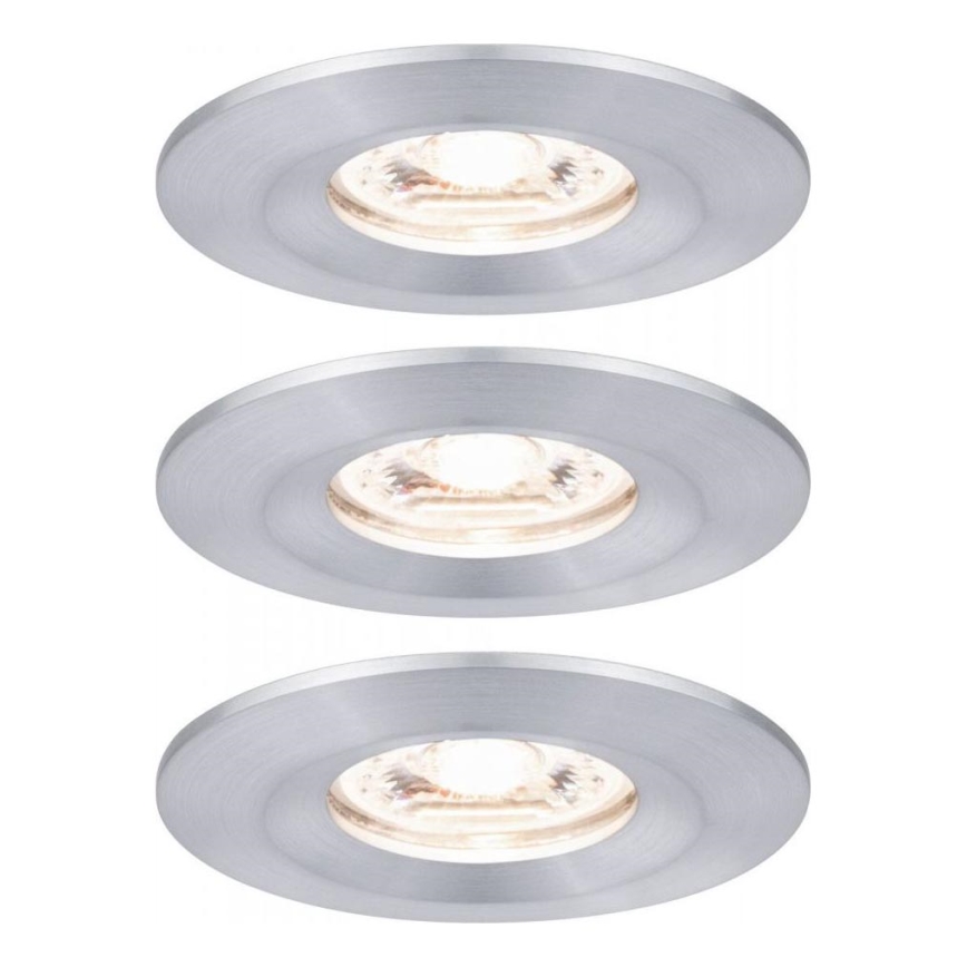 Paulmann 94305 - НАБІР 3xLED/4W IP44 Вбудований стельовий світильник для ванної NOVA 230V