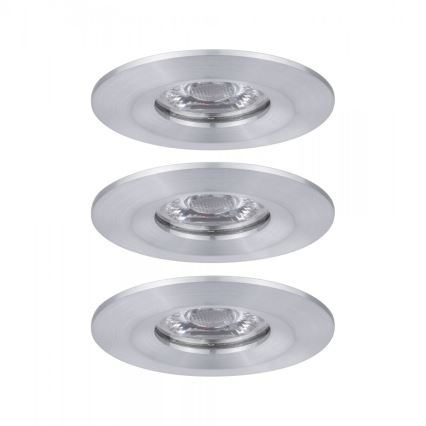 Paulmann 94305 - НАБОР 3xLED/4W IP44 Встроенный светильник для ванной комнаты NOVA 230V