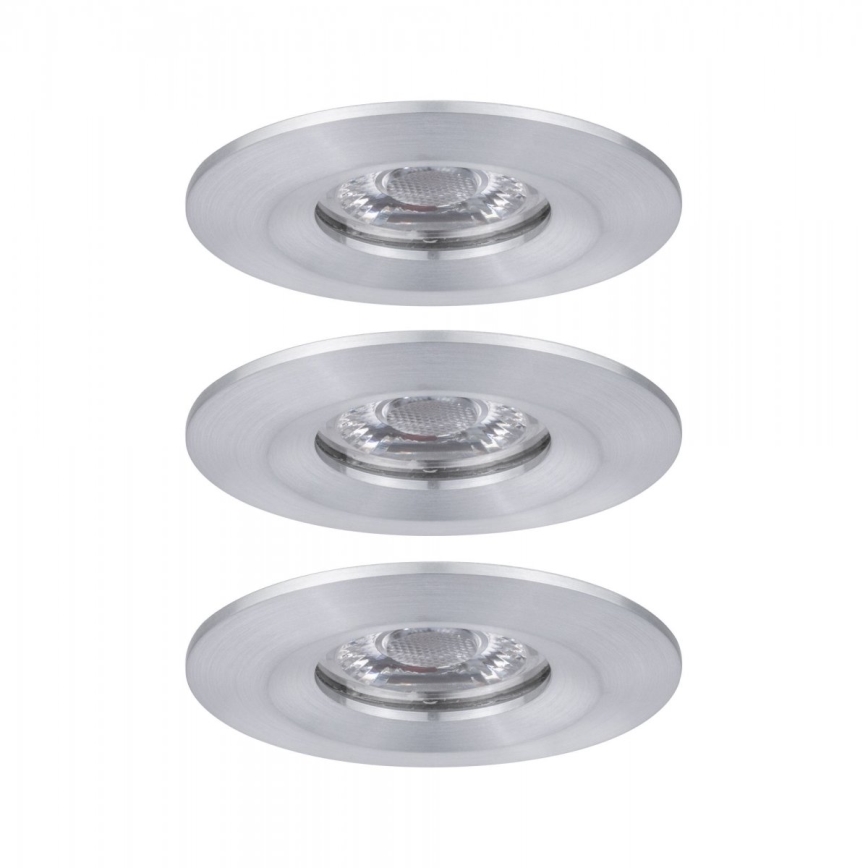 Paulmann 94305 - НАБОР 3xLED/4W IP44 Встроенный светильник для ванной комнаты NOVA 230V
