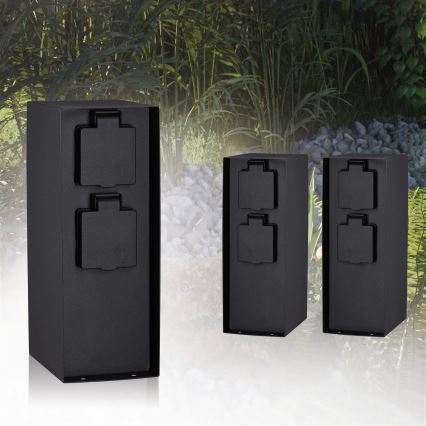 Paulmann 94313 - Уличная розеточная колонна RIO 4Z SCHUKO 230V IP44