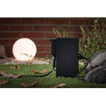 Paulmann 94313 - Зовнішній стовпчик з розетками RIO 4Z SCHUKO 230В IP44