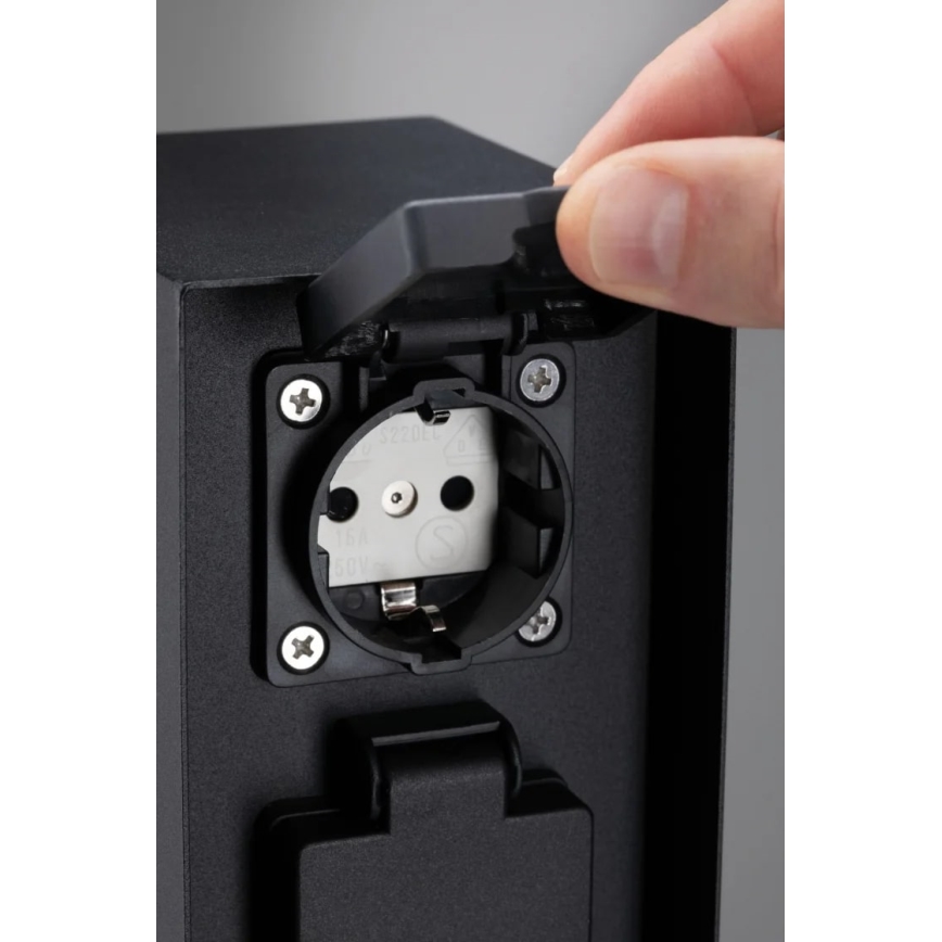 Paulmann 94314 - Уличная розеточная колонна с таймером 2Z SCHUKO