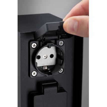 Paulmann 94314 - Уличная розеточная колонна с таймером 2Z SCHUKO