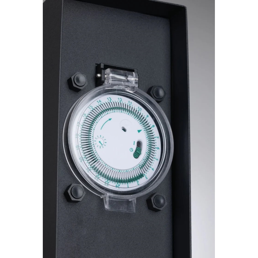 Paulmann 94314 - Зовнішній стовпчик з розетками з таймером 2Z SCHUKO