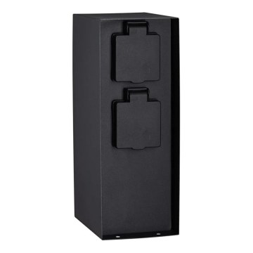 Paulmann 94315 - Уличная розеточная колонна с датчиком освещенности RIO 3Z SCHUKO 230V IP44