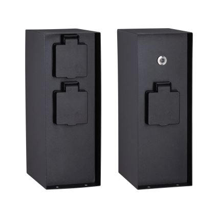 Paulmann 94315 -Вулична розеткова колона з датчиком освітленості RIO 3Z SCHUKO 230V IP44