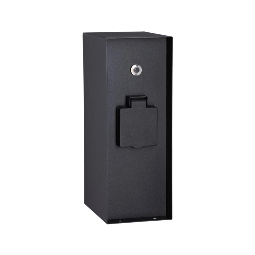Paulmann 94315 -Вулична розеткова колона з датчиком освітленості RIO 3Z SCHUKO 230V IP44