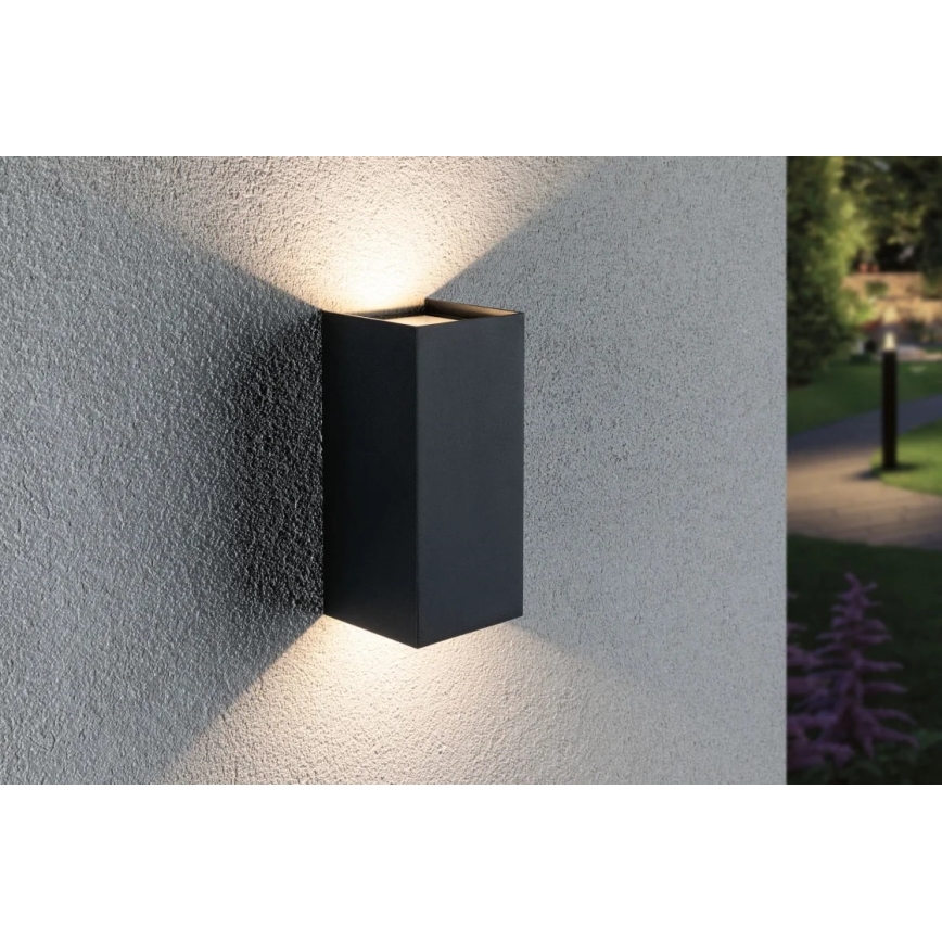 Paulmann 94325 - 2xLED/6,5W IP44 Зовнішній настінний світильник FLAME 230V