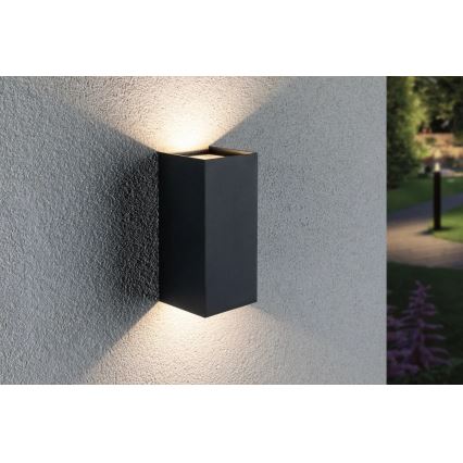 Paulmann 94325 - 2xLED/6,5W IP44 Вуличний настінний світильник FLAME 230V