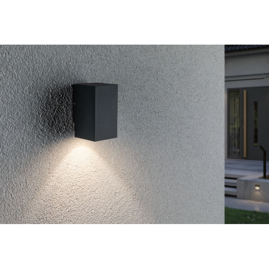 Paulmann 94327 - Уличный настенный светильник FLAME 230V LED/3,8W IP44 антрацит