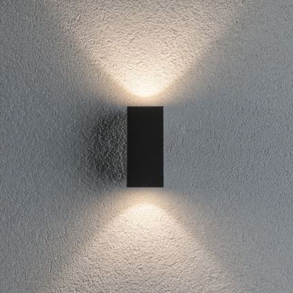 Paulmann 94328 - 2xLED/2,8W IP44 Вуличний настінний світильник FLAME 230V антрацит