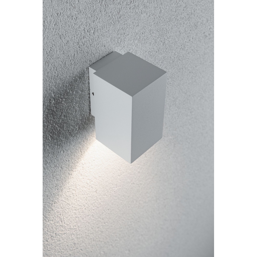 Paulmann 94329 - Уличный настенный светильник FLAME 230V LED/3,8W IP44 белый
