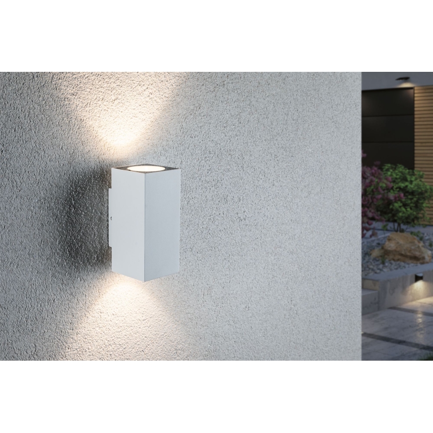 Paulmann 94330 - 2xLED/2,8W IP44 Вуличний настінний світильник FLAME 230V біла