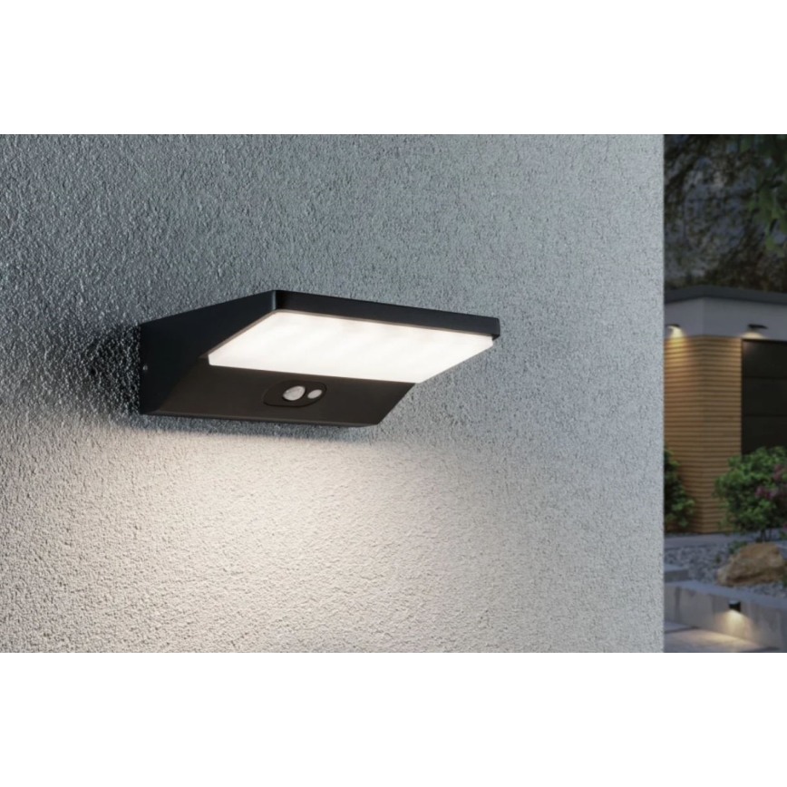 Paulmann 94333 - LED/7,4W IP44 Вуличний настінний світильник з датчиком HOUSE 230V