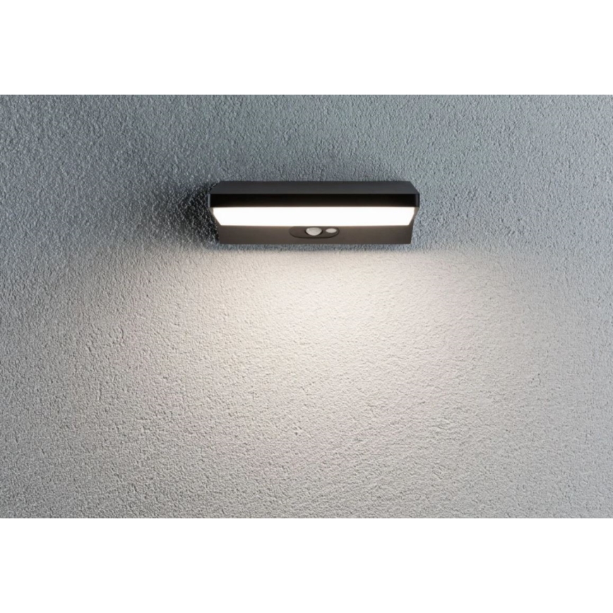 Paulmann 94333 - LED/7,4W IP44 Вуличний настінний світильник з датчиком HOUSE 230V