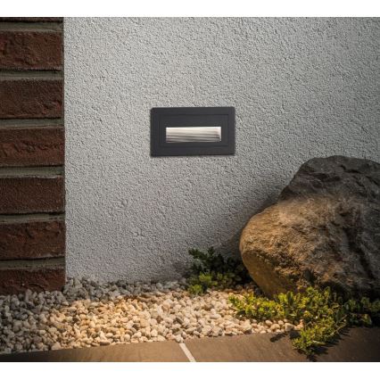 Paulmann 94383 - LED/4W IP44 Уличный встроенный светильник LONG 230V