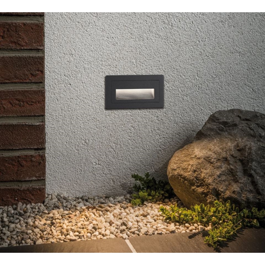 Paulmann 94383 - LED/4W IP44 Уличный встроенный светильник LONG 230V