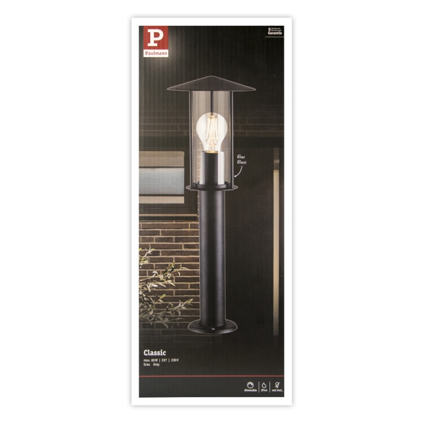 Paulmann 94397 - 1xE27/60W IP44 Уличная лампа CLASSIC 230V