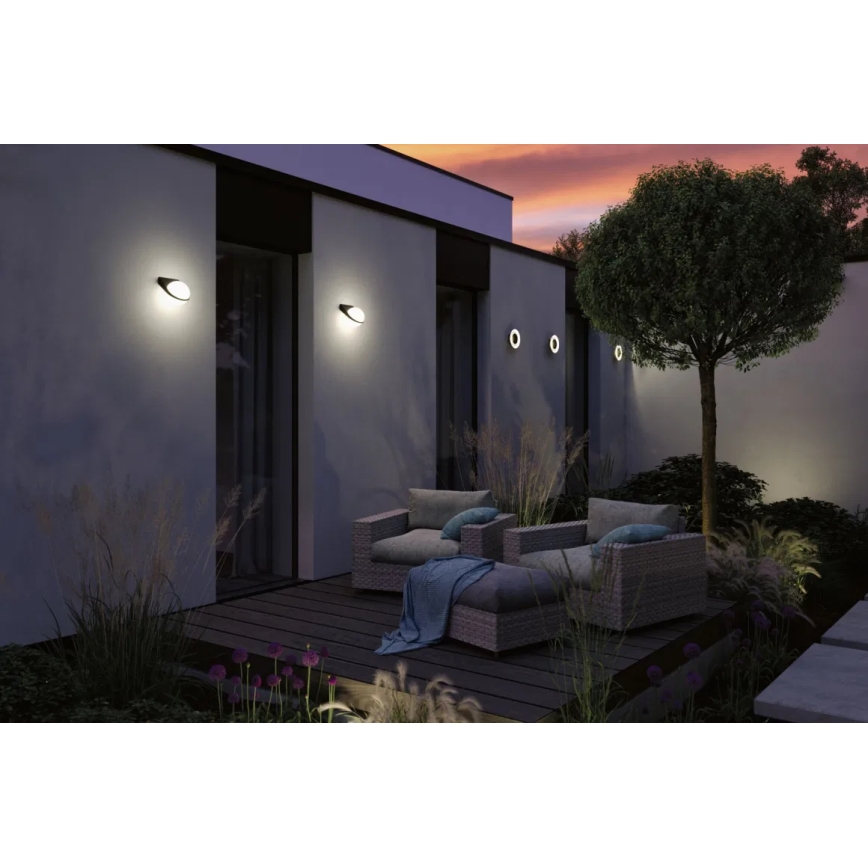 Paulmann 94401 - LED/10W IP44 Уличный настенный светильник SPHERE 230V