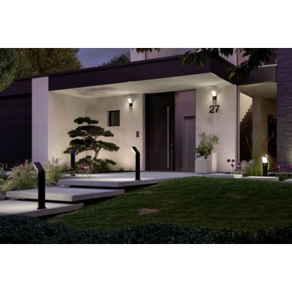 Paulmann 94402 - LED/10W IP44 Вуличний настінний світильник з датчиком ADYA 230V