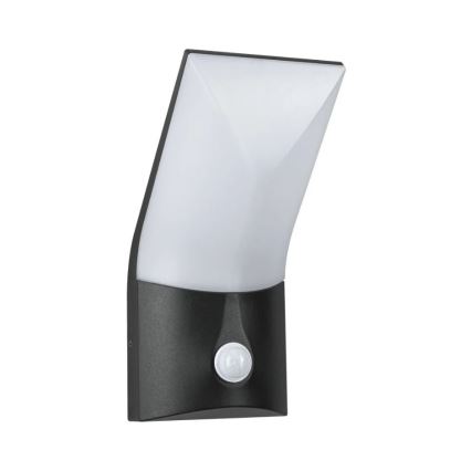 Paulmann 94402 - LED/10W IP44 Вуличний настінний світильник з датчиком ADYA 230V