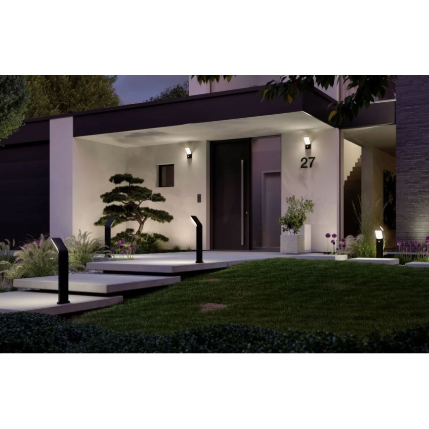 Paulmann 94403 - LED/10W IP44 Уличная лампа с датчиком ADYA 230V