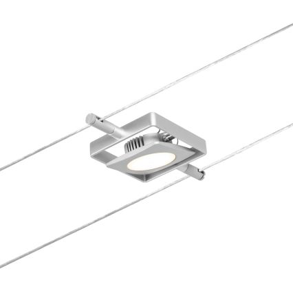 Paulmann 94420 - НАБОР 5xLED/4,5W Комплект тросовой системы MAC 230V матовый хром