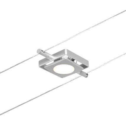 Paulmann 94420 - КОМПЛЕКТ 5xLED/4,5W Повна тросова система MAC 230V матовий хром