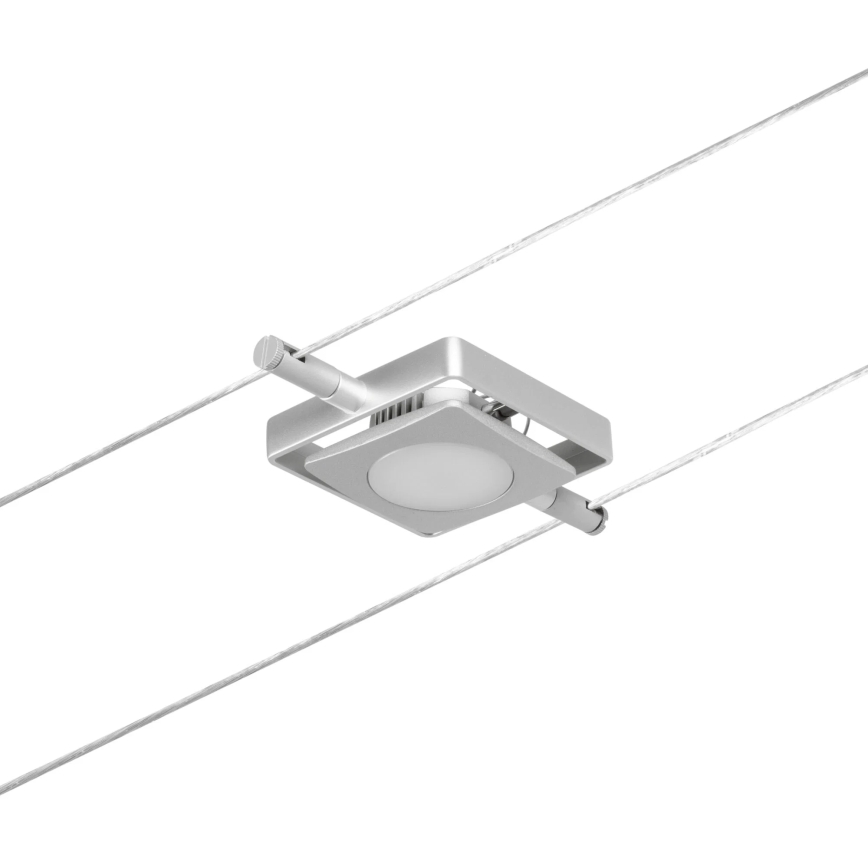 Paulmann 94420 - КОМПЛЕКТ 5xLED/4,5W Повна тросова система MAC 230V матовий хром