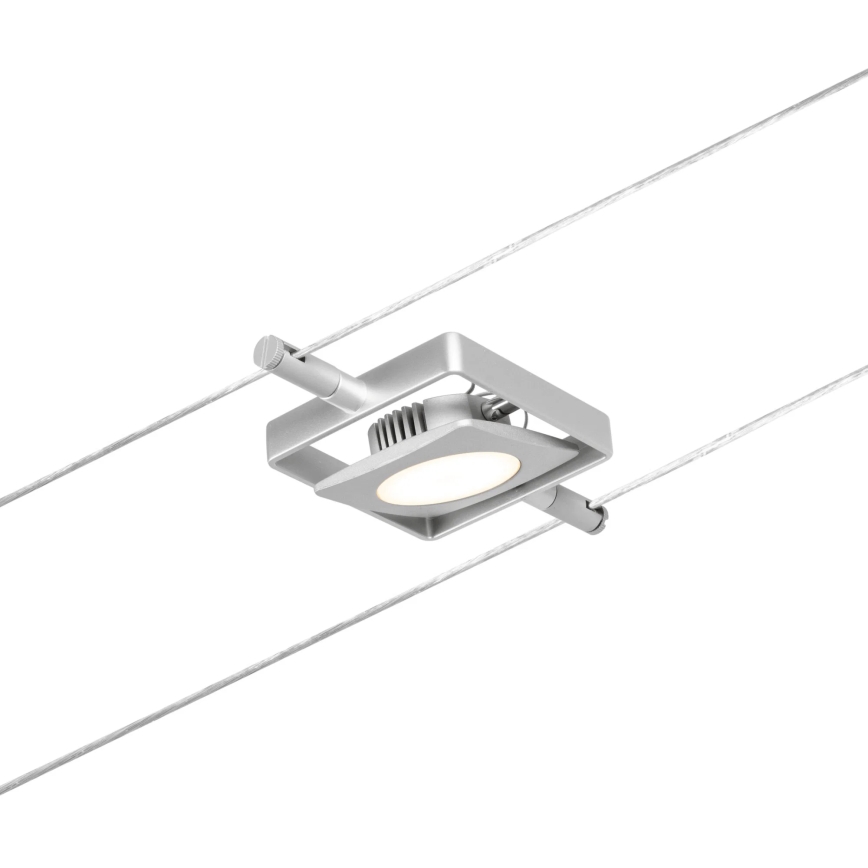 Paulmann 94420 - КОМПЛЕКТ 5xLED/4,5W Повна тросова система MAC 230V матовий хром