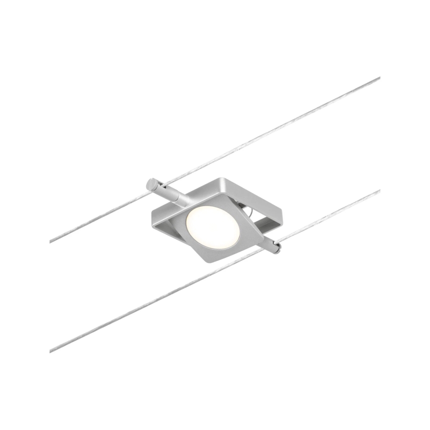 Paulmann 94420 - КОМПЛЕКТ 5xLED/4,5W Повна тросова система MAC 230V матовий хром