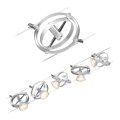 Paulmann 94436 - Комплект из 5 GU5,3/10 Вт: полная тросовая система CARDAN 230 В, матовый хром