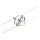 Paulmann 94437 - 1xGU5,3/10W Точковий світильник для тросової системи CARDAN 12V матовий хром