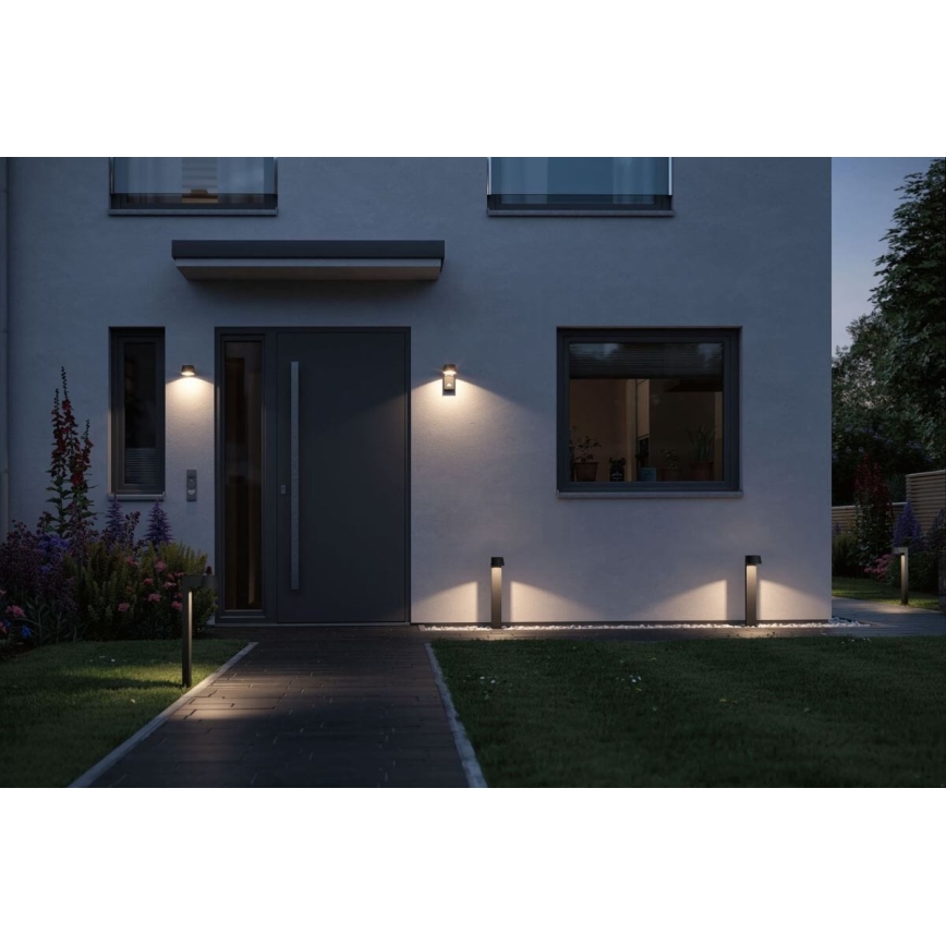 Paulmann 94453 - LED/6W IP44 Вуличний настінний світильник з датчиком CAPEA 230V