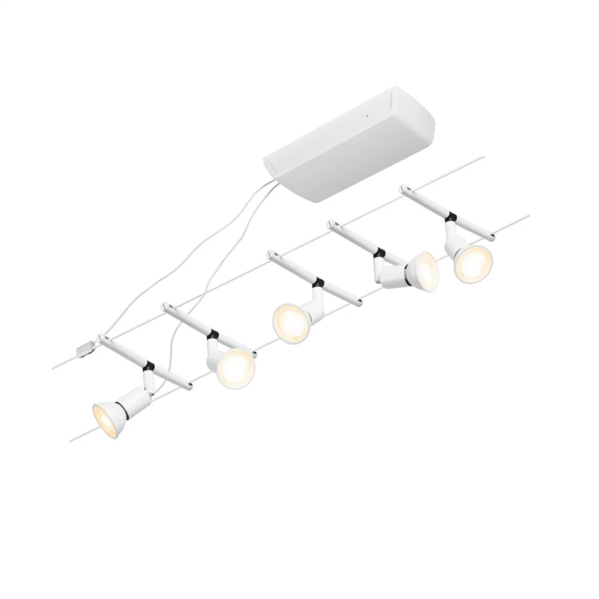 Paulmann 94458 - НАБОР 5xGU5,3/10W Точечный светильник для трековой системы SALT 230V белый