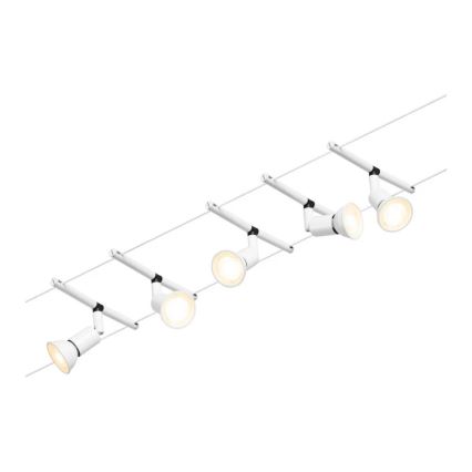 Paulmann 94458 - НАБОР 5xGU5,3/10W Точечный светильник для трековой системы SALT 230V белый