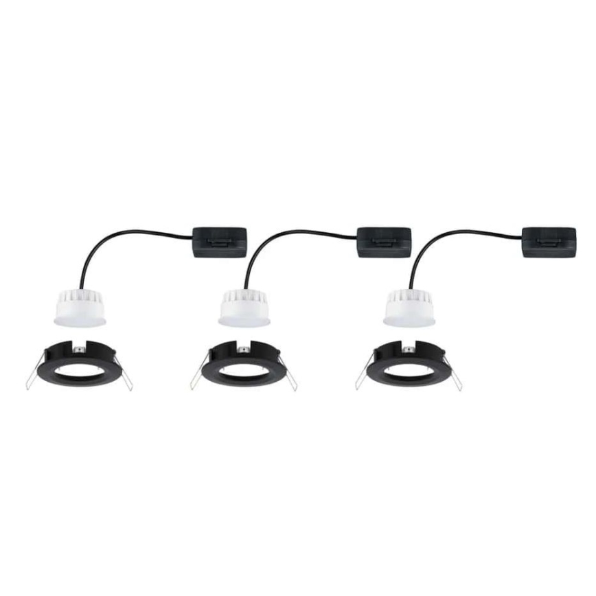 Paulmann 94473 - НАБІР 3xLED/6W IP44 Вбудований стельовий світильник для ванної NOVA 230V