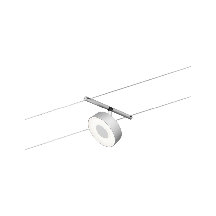 Paulmann 94475 - НАБІР 5xLED/5W Точкове світильник для тросової системи CIRCLE 230В матовий хром