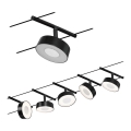 Paulmann 94479 - НАБОР 5xLED/5W Полная тросовая система CIRCLE 230V черная