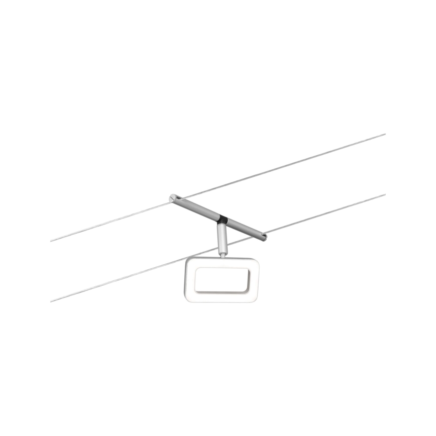 Paulmann 94481 - НАБІР 5xLED по 4,8 Вт, повний тросовий комплект FRAME 230 В, матовий хром