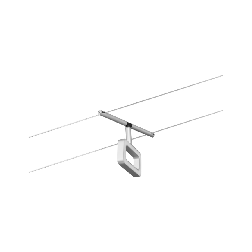 Paulmann 94481 - НАБІР 5xLED по 4,8 Вт, повний тросовий комплект FRAME 230 В, матовий хром