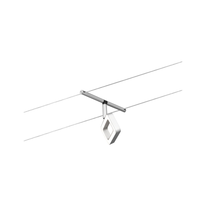 Paulmann 94481 - НАБІР 5xLED/4,8 Вт Точковий світильник для тросової системи FRAME 230 В матовий хром