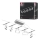 Paulmann 94481 - Набор 5xLED/4,8W Полная тросовая система FRAME 230V матовый хром