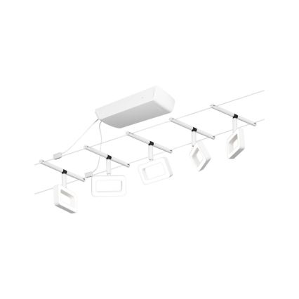 Paulmann 94483 - комплект 5xLED/4,8 Вт, тросовая система FRAME 230 В, белая