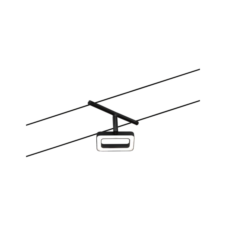 Paulmann 94485 - НАБОР 5xLED/4,8W Комплектная тросовая система FRAME 230V черная