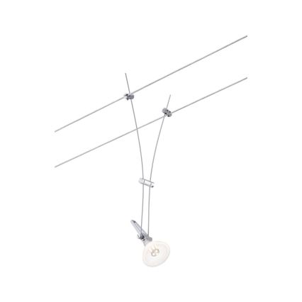 Paulmann 94487 - 1xGU5,3/50W Точковий світильник для тросової системи COMET 230В матовий хром