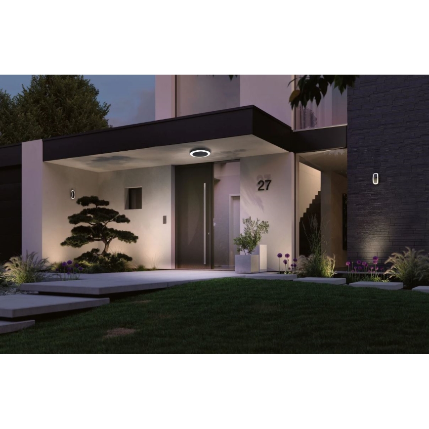 Paulmann 94526 - LED/14W IP44 Уличный потолочный светильник с датчиком CIRCULA 230V